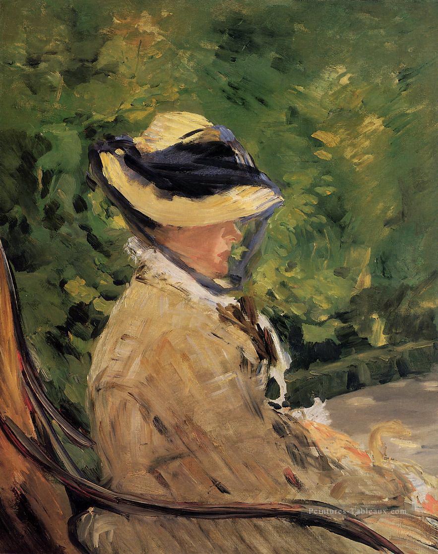 Madame Manet à Bellevue Édouard Manet Peintures à l'huile
